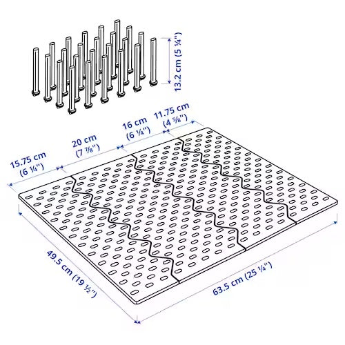 Tablero para gavetas